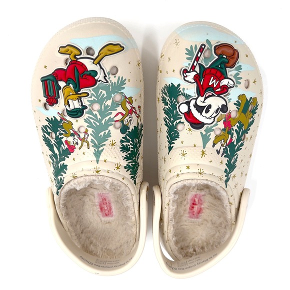 Crocs Disney Mickey Donald Christmas Holiday Cream Men 6 Women 8 2022 - Picture 5 of 13